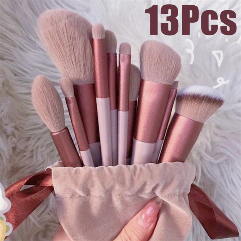 13-Piece Luxury Makeup Brush Set - Professional Beauty Tools