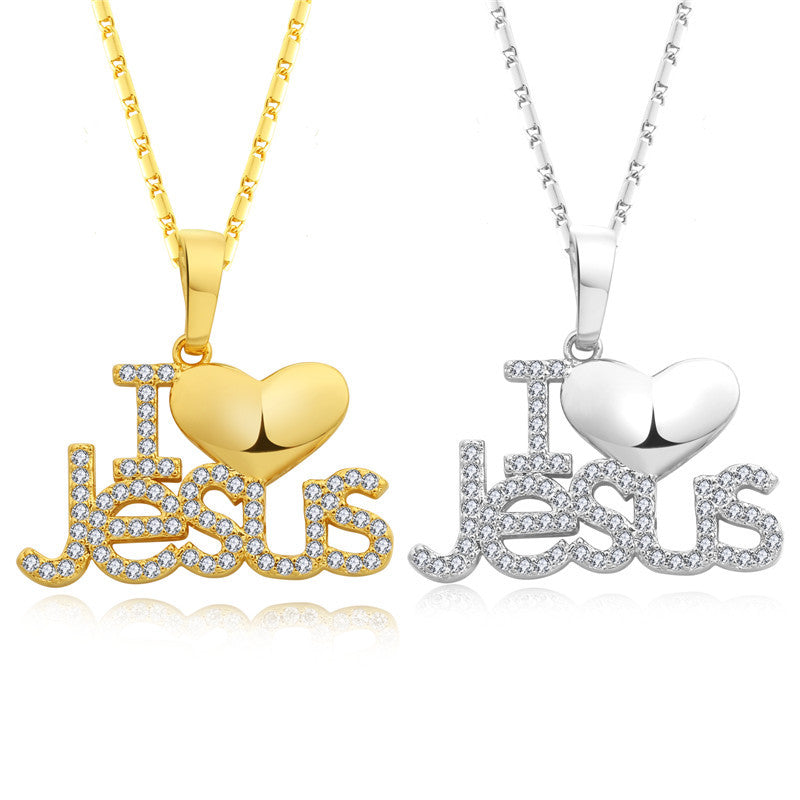 18K Gold Zircon Pendant Necklace - Sparkling Elegance