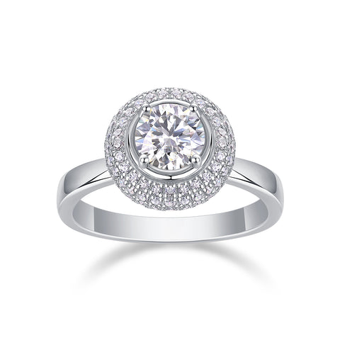 Free And Easy - Set With 1-carat Top-quality Moissanite S925 Silver