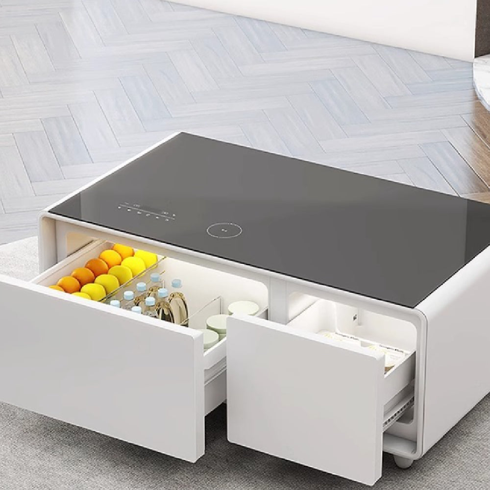Aura: Multi-Functional Smart Coffee Table with Built-in Refrigeration