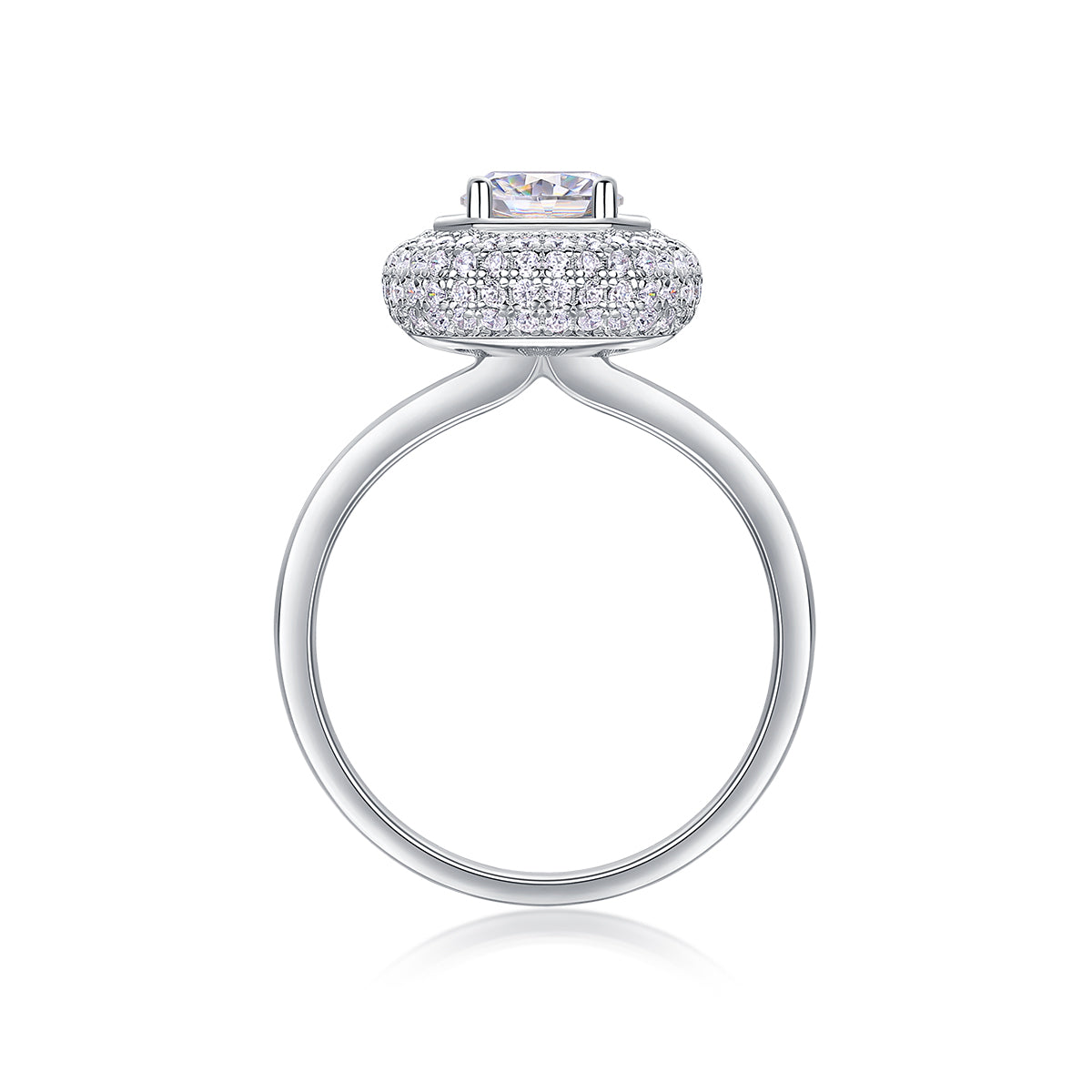 Free And Easy - Set With 1-carat Top-quality Moissanite S925 Silver