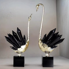Affordable Luxury Crystal Swan High-End Home Decor For Foyer