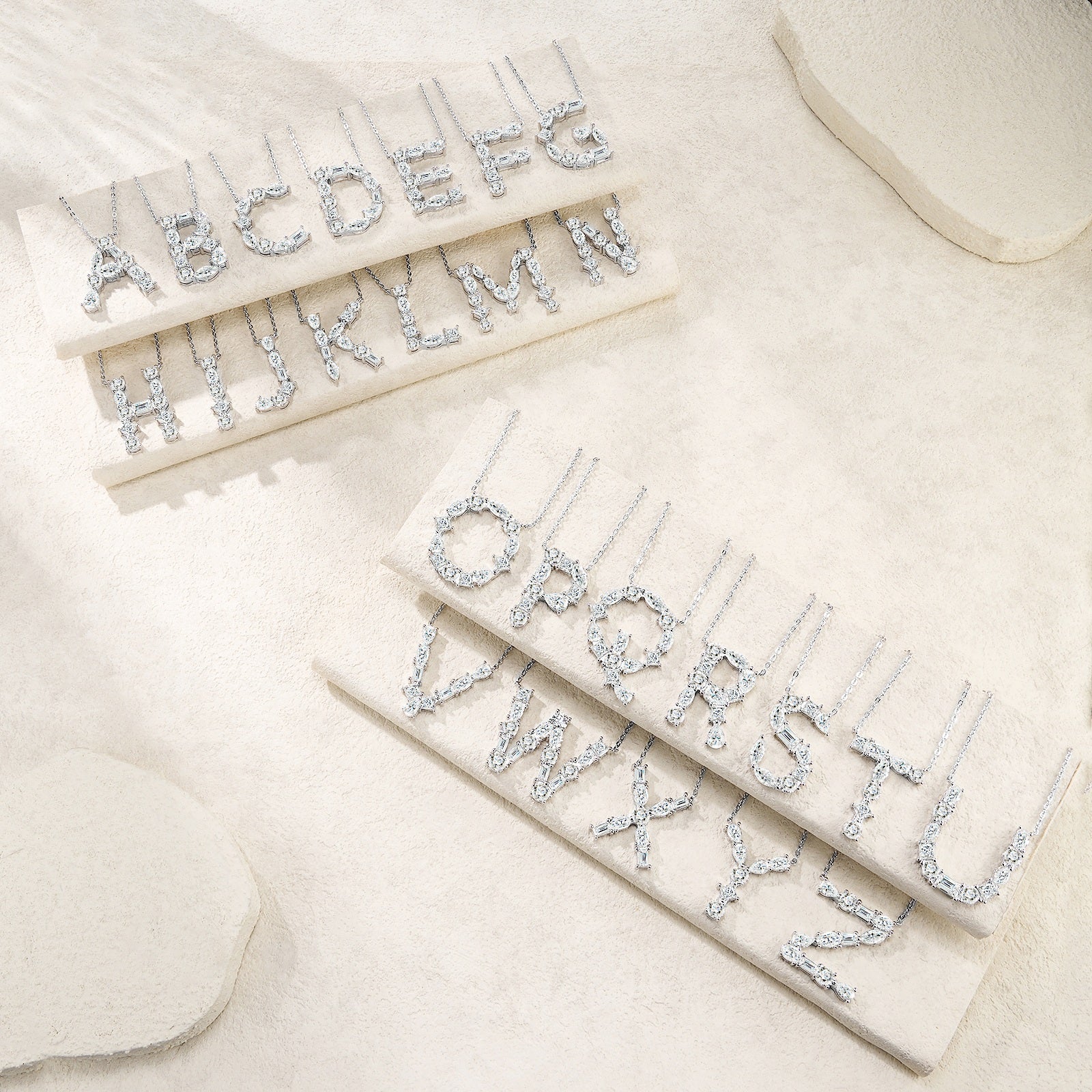 26-letter - V-shaped Necklace Pendant Featuring Top-quality Moissanite Stones, In A Luxurious And Fashionable Light Luxury Trend Jewelry Design, Made Of S925 Silver Electroplated With Platinum.